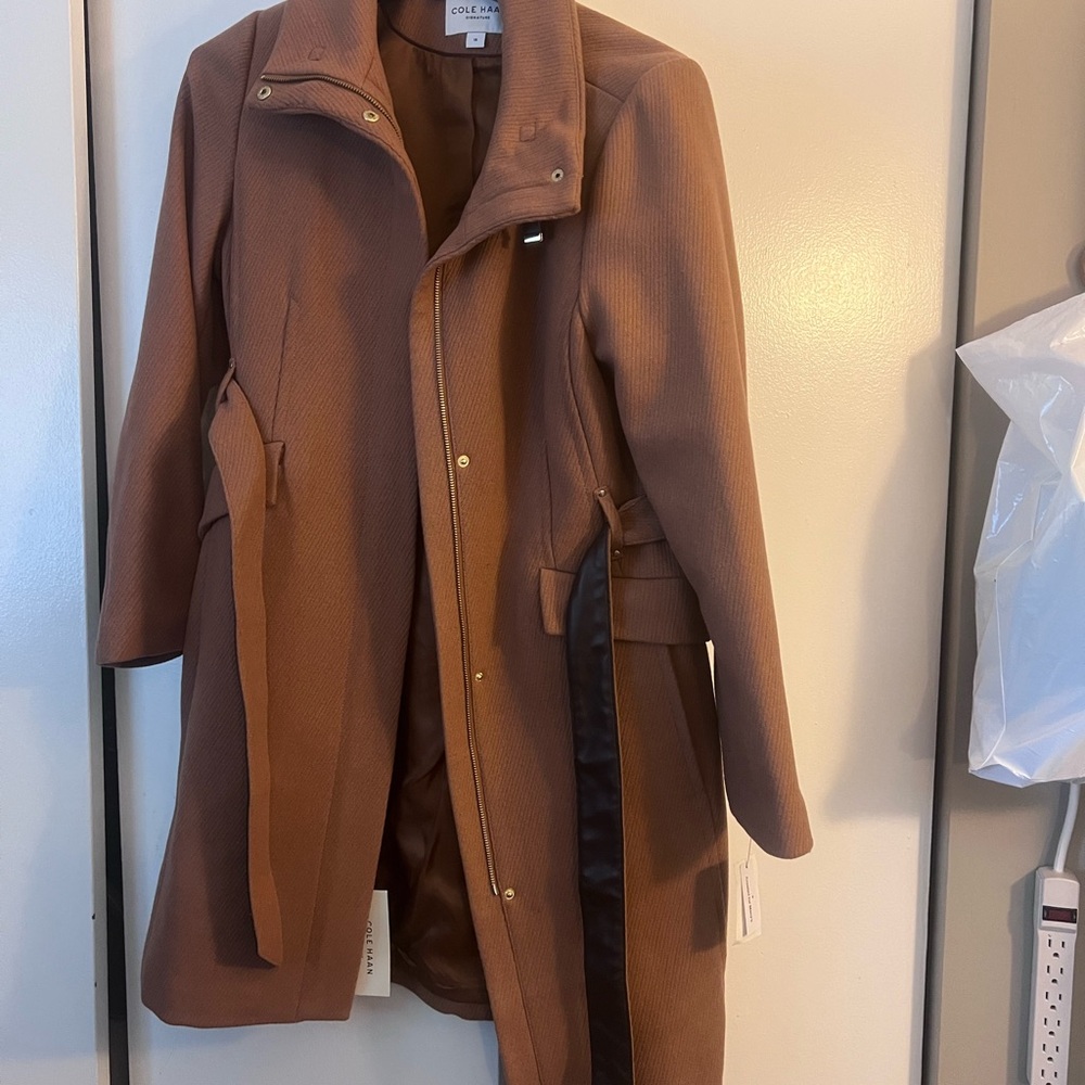 Cole Haan Women's Tan Trench Coat